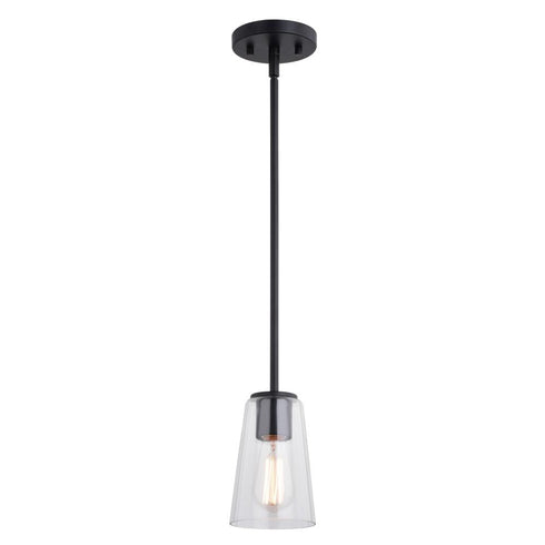 Vaxcel Beverly 4.5 in 1 Light Mini Pendant in Matte Black Model: P0396
