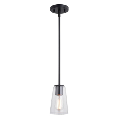Vaxcel Beverly 4.5 in 1 Light Mini Pendant in Matte Black Model: P0396