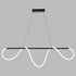Vaxcel Bowman 57.5 in. W LED Linear Chandelier in Matte Black Model: H0303