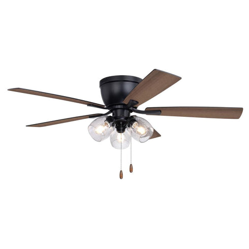 Vaxcel Brayton 52 in Ceiling Fan in Black Model: F0116
