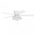 Vaxcel Brayton 52 in Ceiling Fan in White Model: F0117