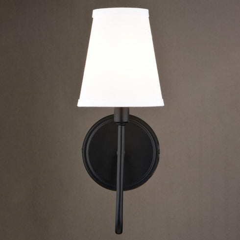 Vaxcel Briar 1 Light Wall Light in Matte Black Model: W0474