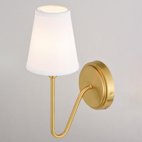 Vaxcel Briar 1 Light Wall Light in Muted Brass Model: W0473