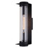 Vaxcel Brighton Park 18 in. H Outdoor Wall Light in Textured Black Model: T0712