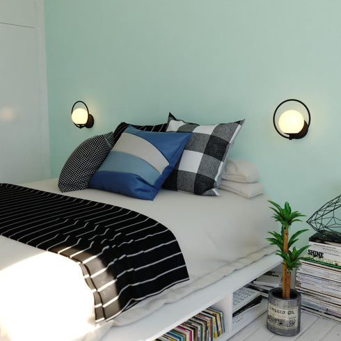 Vaxcel Bucktown 9.75 in. H 1 Light Wall Light in Matte Black Model: W0476