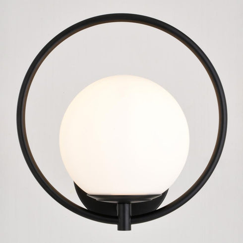 Vaxcel Bucktown 9.75 in. H 1 Light Wall Light in Matte Black Model: W0476