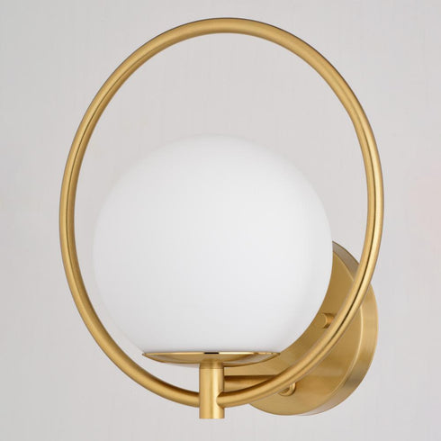 Vaxcel Bucktown 9.75 in. H 1 Light Wall Light in Natural Brass Model: W0475
