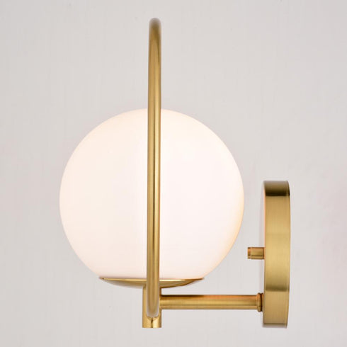 Vaxcel Bucktown 9.75 in. H 1 Light Wall Light in Natural Brass Model: W0475