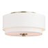 Vaxcel Burnaby 13 in Flush Mount in Matte Brass Model: C0278