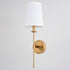 Vaxcel Camden 6 in 1 Light Wall Light in Natural Brass Model: W0448
