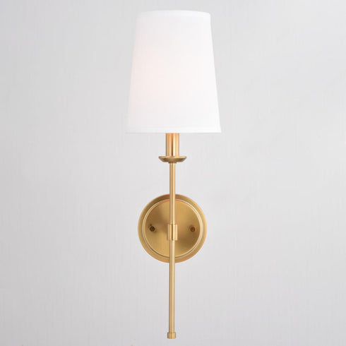 Vaxcel Camden 6 in 1 Light Wall Light in Natural Brass Model: W0448