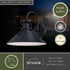 Vaxcel Canton 12 in. Outdoor Wall Light Matte Black and Glossy White in Matte Black and White Finish Model: T0748
