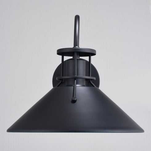 Vaxcel Canton 12 in. Outdoor Wall Light Matte Black and Glossy White in Matte Black and White Finish Model: T0748