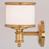 Vaxcel Carlisle 22 in. W 3 Light Vanity in Natural Brass Model: W0479