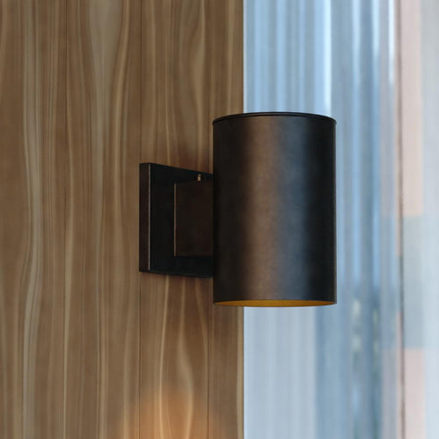 Vaxcel Chiasso 1 Light 7.25 in.H Dusk to Dawn Outdoor Wall Light in Textured Black Model: T0739