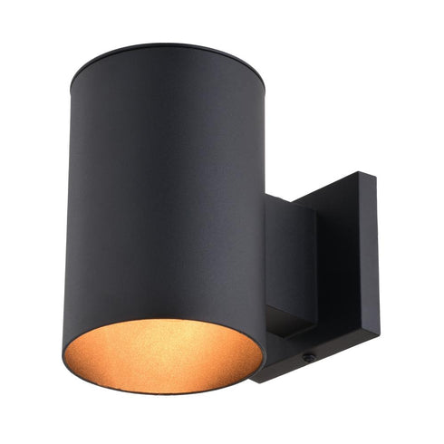 Vaxcel Chiasso 1 Light 7.25 in.H Dusk to Dawn Outdoor Wall Light in Textured Black Model: T0739