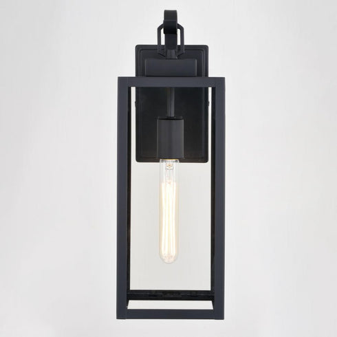 Vaxcel Clinton 6 in. Outdoor Wall Light in Matte Black Model: T0745