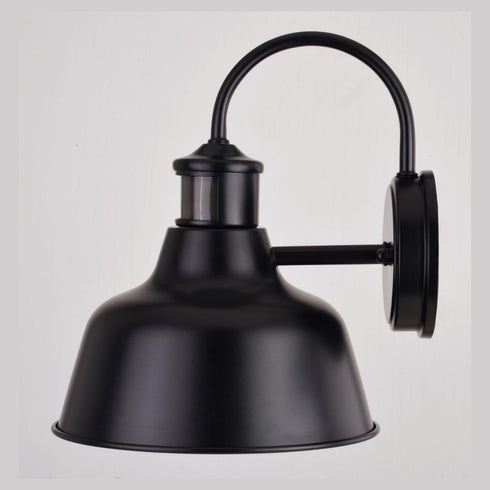 Vaxcel Cody 9.25 in Dualux Outdoor Motion Sensor Wall Light in Dark Bronze and Light Gold Model: T0647
