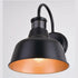 Vaxcel Cody 9.25 in Dualux Outdoor Motion Sensor Wall Light in Dark Bronze and Light Gold Model: T0647