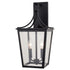 Vaxcel Cottage Grove 9 in. W Outdoor Wall Light in Matte Black Model: T0775