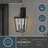 Vaxcel Cottage Grove 9 in. W Outdoor Wall Light in Matte Black Model: T0775