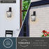 Vaxcel Cottage Grove 9 in. W Outdoor Wall Light in Matte Black Model: T0775