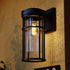 Vaxcel Crestline 6.5 in Outdoor Wall Light in Textured Black Model: T0742