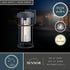 Vaxcel Crestline 6.5 in Outdoor Wall Light in Textured Black Model: T0742