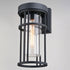 Vaxcel Crestline 6.5 in Outdoor Wall Light in Textured Black Model: T0742