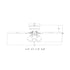 Vaxcel Cromwell 52 in. Ceiling Fan with Pull Chain and Remote in Matte Black Model: F0128