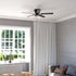 Vaxcel Cromwell 52 in. Ceiling Fan with Pull Chain and Remote in Matte Black Model: F0128