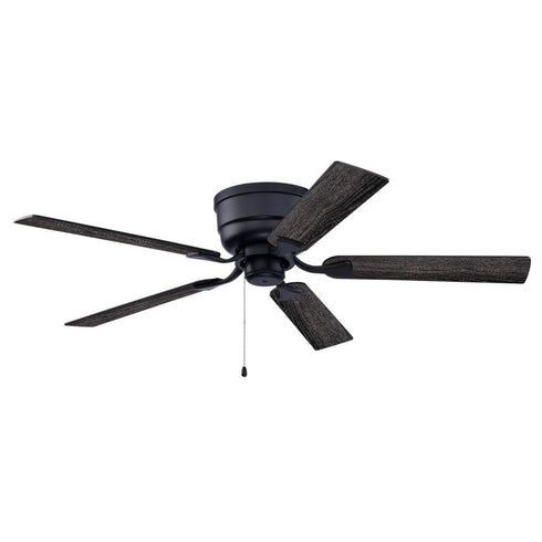 Vaxcel Cromwell 52 in. Ceiling Fan with Pull Chain and Remote in Matte Black Model: F0128