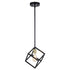 Vaxcel Deering 9 in 1 Light Mini Pendant in Matte Black and Satin Brass Model: P0401