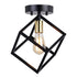 Vaxcel Deering 9 in Flush Mount in Matte Black and Satin Brass Model: C0300
