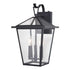 Vaxcel Derby 10 in 3 Light Outdoor Wall Light in Matte Black Model: T0718