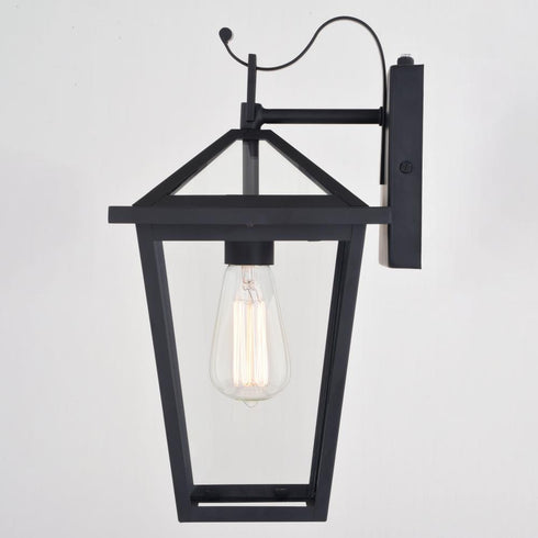 Vaxcel Derby 8 in Outdoor Wall Light in Matte Black Model: T0716