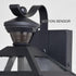 Vaxcel Derby Dualux 8 in Outdoor Motion Sensor Wall Light in Matte Black Model: T0717