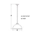 Vaxcel Devon 16 in. Pendant in Matte Black and Satin Brass Model: P0412