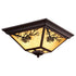 Vaxcel Douglas 14 in. Outdoor Flush Mount in Warm Bronze Model: T0665