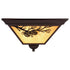 Vaxcel Douglas 14 in. Outdoor Flush Mount in Warm Bronze Model: T0665