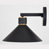 Vaxcel Dunbar 10 in Outdoor Wall Light in Matte Black and Gold Model: T0681