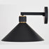 Vaxcel Dunbar 12 in Outdoor Wall Light in Matte Black and Gold Model: T0682