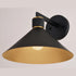 Vaxcel Dunbar 12 in Outdoor Wall Light in Matte Black and Gold Model: T0682