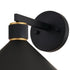 Vaxcel Dunbar 12 in Outdoor Wall Light in Matte Black and Gold Model: T0682