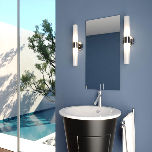Vaxcel Elliot 20.5 in. 2 Light Wall Light in Satin Nickel Model: W0458