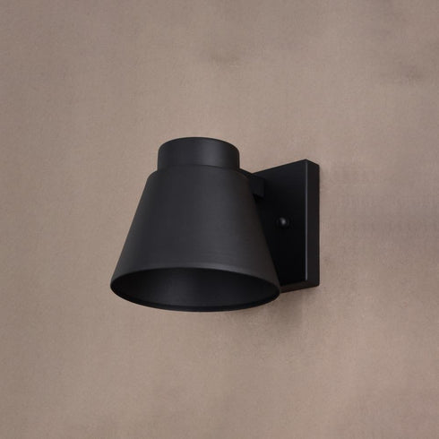 Vaxcel Evans 6 in. W LED Outdoor Wall Light in Textured Black Model: T0769