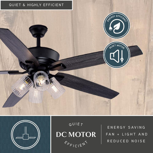 Vaxcel Fircrest 60 in. Ceiling Fan in Matte Black Model: F0130