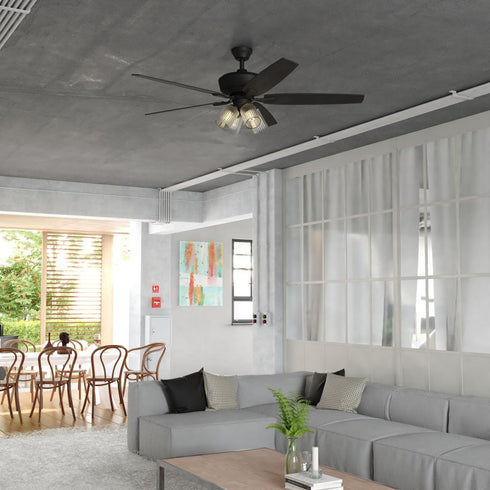 Vaxcel Fircrest 60 in. Ceiling Fan in Matte Black Model: F0130