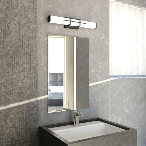 Vaxcel Fuller Park 22.5 in. W LED Vanity in Matte Black Model: W0477