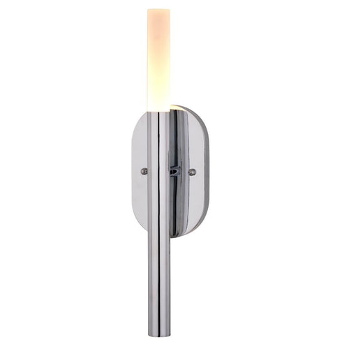 Vaxcel Fulton 18 in. 1 Light LED Wall Light in Chrome Model: W0489